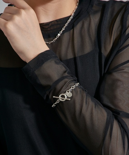PHILIPPE AUDIBERT（フィリップ オーディベール）の「【PHILIPPE AUDIBERT】サークルチェーンブレスレット Apopka bracelet, brass silver plated BRS6609:AR（ブレスレット・レディース・シルバー・FREE）」の9枚目の写真