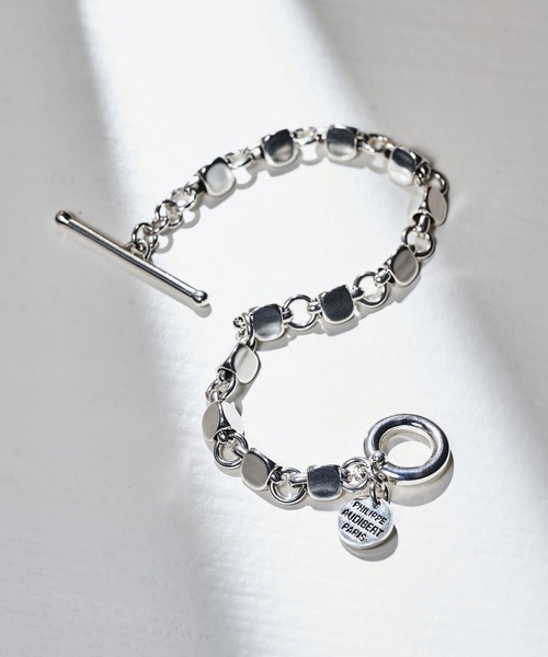 PHILIPPE AUDIBERT（フィリップ オーディベール）の「【PHILIPPE AUDIBERT】サークルチェーンブレスレット Apopka bracelet, brass silver plated BRS6609:AR（ブレスレット・レディース・シルバー・FREE）」の3枚目の写真