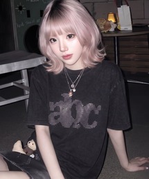 abcプリントBIGT 半袖Tシャツ オーバーサイズ
