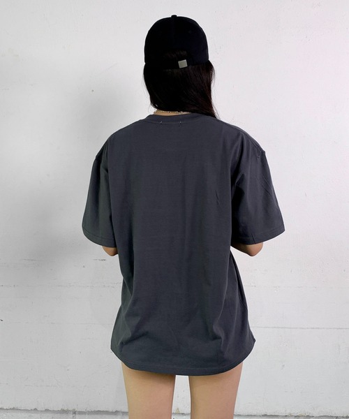 SHEPP(シープ)の「abcプリントBIGT 半袖Tシャツ オーバーサイズ(Tシャツ/カットソー・レディース・ホワイト/チャコールグレー/ブラック・XL)」の12枚目の写真