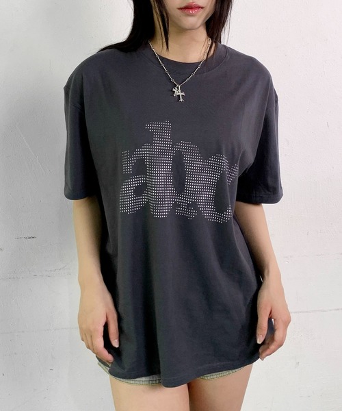 SHEPP(シープ)の「abcプリントBIGT 半袖Tシャツ オーバーサイズ(Tシャツ/カットソー・レディース・ホワイト/チャコールグレー/ブラック・XL)」の13枚目の写真