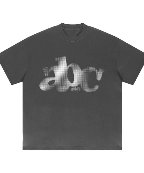 SHEPP(シープ)の「abcプリントBIGT 半袖Tシャツ オーバーサイズ(Tシャツ/カットソー・レディース・ホワイト/チャコールグレー/ブラック・XL)」の15枚目の写真
