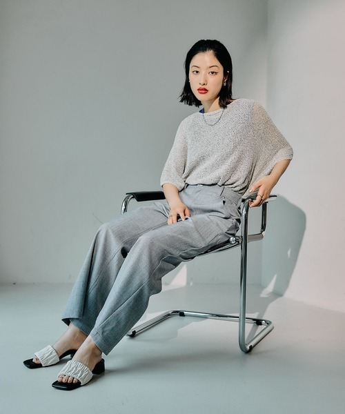 LEPSIM（レプシィム）の「ギャザーミュール　494441（サンダル・レディース・シルバー系その他/アイボリー・MEDIUM/LARGE）」の7枚目の写真