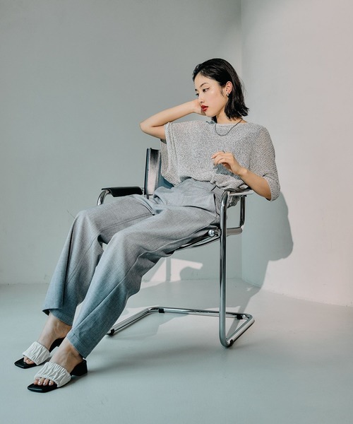 LEPSIM（レプシィム）の「ギャザーミュール　494441（サンダル・レディース・シルバー系その他/アイボリー・MEDIUM/LARGE）」の8枚目の写真