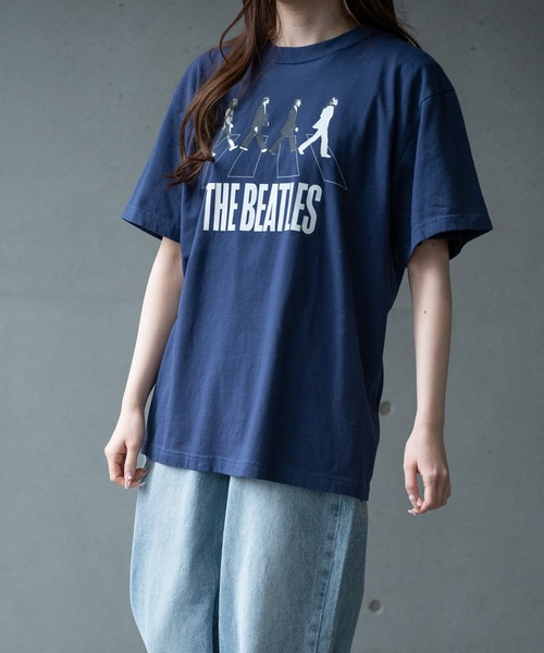 RATTLE TRAP（ラトルトラップ）の「【GOOD ROCK SPEED】プリントTシャツ（THE BEATLES/ザ ビートルズ）（Tシャツ/カットソー・メンズ・ネイビー・M/L/LL）」の2枚目の写真
