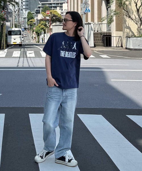RATTLE TRAP（ラトルトラップ）の「【GOOD ROCK SPEED】プリントTシャツ（THE BEATLES/ザ ビートルズ）（Tシャツ/カットソー・メンズ・ネイビー・M/L/LL）」の5枚目の写真