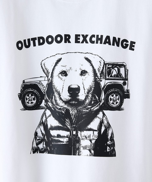 OUTDOOR EXCHANGE(アウトドアエクスチェンジ)の「【OUTDOOR EXCHANGE/アウトドアエクスチェンジ】アニマルプリント クルーネックTシャツ オーバーサイズ(Tシャツ/カットソー・メンズ・ホワイト系その他/ホワイト系その他2・MEDIUM/LARGE)」の6枚目の写真