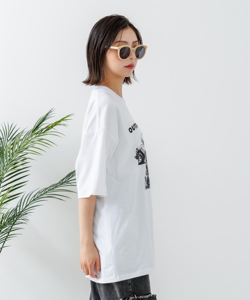 OUTDOOR EXCHANGE(アウトドアエクスチェンジ)の「【OUTDOOR EXCHANGE/アウトドアエクスチェンジ】アニマルプリント クルーネックTシャツ オーバーサイズ(Tシャツ/カットソー・メンズ・ホワイト系その他/ホワイト系その他2・MEDIUM/LARGE)」の20枚目の写真