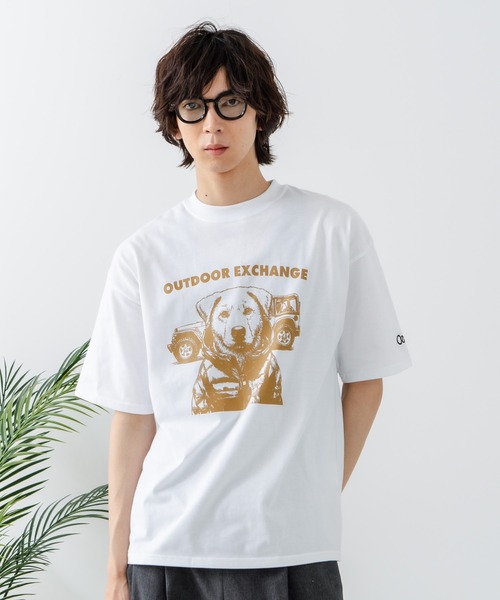 OUTDOOR EXCHANGE(アウトドアエクスチェンジ)の「【OUTDOOR EXCHANGE/アウトドアエクスチェンジ】アニマルプリント クルーネックTシャツ オーバーサイズ(Tシャツ/カットソー・メンズ・ホワイト系その他/ホワイト系その他2・MEDIUM/LARGE)」の15枚目の写真