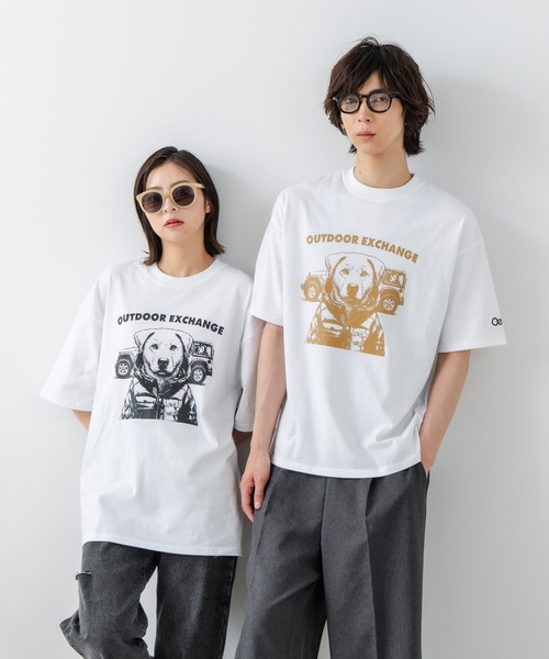 OUTDOOR EXCHANGE(アウトドアエクスチェンジ)の「【OUTDOOR EXCHANGE/アウトドアエクスチェンジ】アニマルプリント クルーネックTシャツ オーバーサイズ(Tシャツ/カットソー・メンズ・ホワイト系その他/ホワイト系その他2・MEDIUM/LARGE)」の11枚目の写真