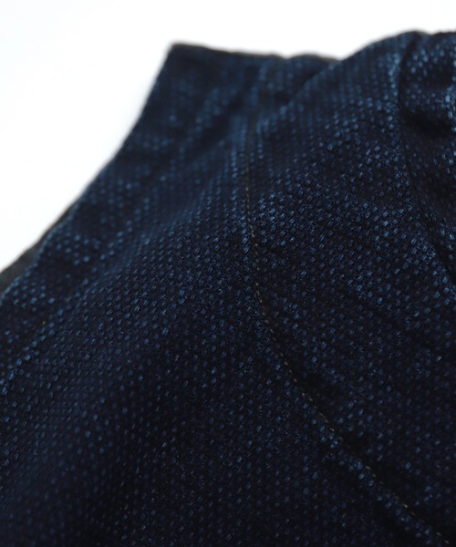 Brocante / ブロカント] ジャガードデニム ポッシュブトンジレ