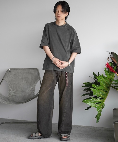 CURVED SEAM VINTAGE WASHED TEE（Tシャツ/カットソー）｜WYM