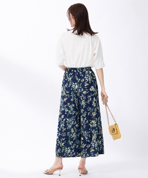 BELLUNA PLUS(ベルーナ)の「ヒンヤリ冷感!イージーガウチョパンツ52(その他パンツ・レディース・ブラック系/ネイビー×ホワイト/ブラック/ネイビー系・SMALL/MEDIUM/LARGE/X-LARGE)」の11枚目の写真