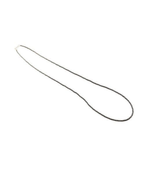 Indian Jewelry(インディアンジュエリー)の「THEATER シアターセレクト ナバホシルバービーズネックレス 55cm Made in USA(ネックレス・メンズ・シルバー・FREE)」の1枚目の写真