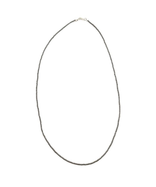 Indian Jewelry(インディアンジュエリー)の「THEATER シアターセレクト ナバホシルバービーズネックレス 55cm Made in USA(ネックレス・メンズ・シルバー・FREE)」の2枚目の写真