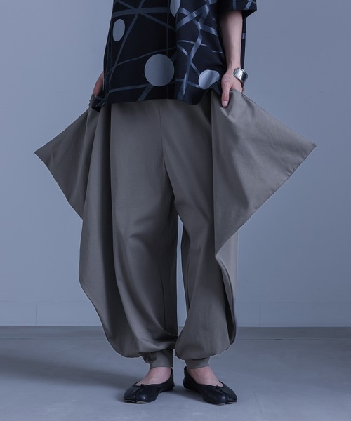 Dulcamaraアンゴラウール　サルエルパンツ Dulcamara ドゥルカマラ アンゴラウール サルエルパンツ 0 XS