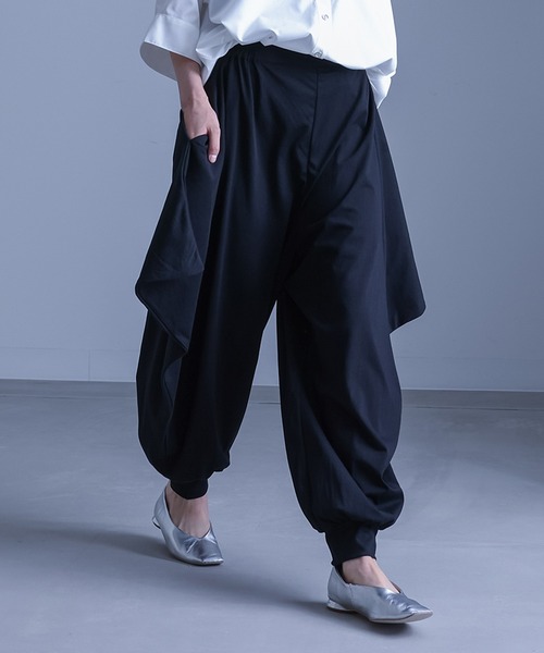 Dulcamaraアンゴラウール　サルエルパンツ Dulcamara ドゥルカマラ アンゴラウール サルエルパンツ 0 XS