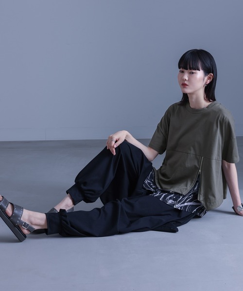 【新品未使用タグ付】M＆kyokoサルエルパンツ 機能素材】『変形サルエルパンツ』（その他パンツ）｜kOhAKU