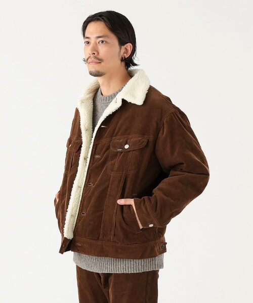 Lee（リー）の「【別注】Lee / コーデュロイ ストームライダー（ブルゾン・メンズ・ブラウン・XL/L/M/S）」の3枚目の写真