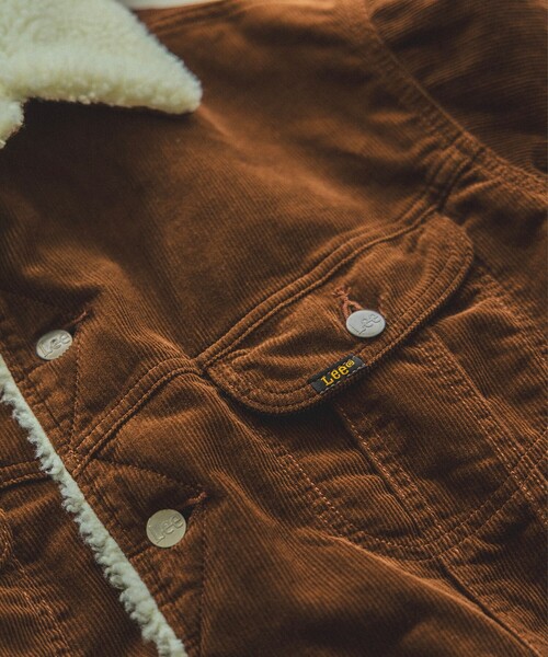 Lee（リー）の「【別注】Lee / コーデュロイ ストームライダー（ブルゾン・メンズ・ブラウン・XL/L/M/S）」の4枚目の写真