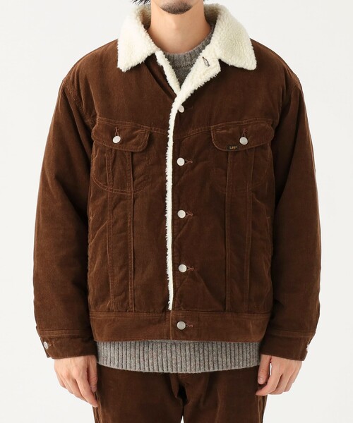 Lee（リー）の「【別注】Lee / コーデュロイ ストームライダー（ブルゾン・メンズ・ブラウン・XL/L/M/S）」の7枚目の写真
