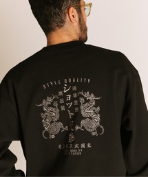 schott(Vbg)Schott/Vbg/ADVERTISEMENT DRAGON CREW SWEAT/Aho^CYg hS N[XEFbg(XEFbg)