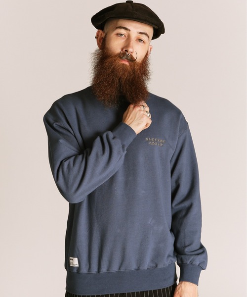 Schott(ショット)の「Schott/ショット/ADVERTISEMENT DRAGON CREW SWEAT/アドバタイズメント ドラゴン クルースウェット(スウェット・メンズ・ネイビー/ブルーグレー/ブラック・L/M/2XL/XL)」の7枚目の写真