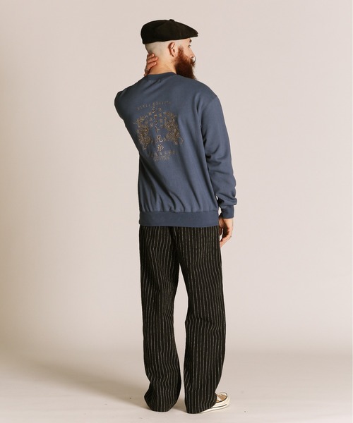 Schott(ショット)の「Schott/ショット/ADVERTISEMENT DRAGON CREW SWEAT/アドバタイズメント ドラゴン クルースウェット(スウェット・メンズ・ネイビー/ブルーグレー/ブラック・L/M/2XL/XL)」の15枚目の写真
