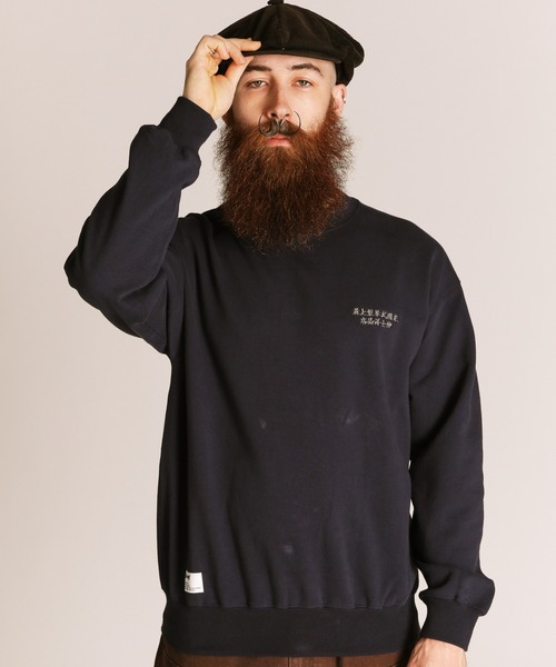Schott(ショット)の「Schott/ショット/ADVERTISEMENT DRAGON CREW SWEAT/アドバタイズメント ドラゴン クルースウェット(スウェット・メンズ・ネイビー/ブルーグレー/ブラック・L/M/2XL/XL)」の9枚目の写真