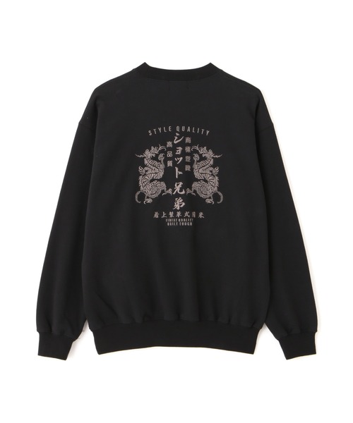 Schott(ショット)の「Schott/ショット/ADVERTISEMENT DRAGON CREW SWEAT/アドバタイズメント ドラゴン クルースウェット(スウェット・メンズ・ネイビー/ブルーグレー/ブラック・L/M/2XL/XL)」の20枚目の写真