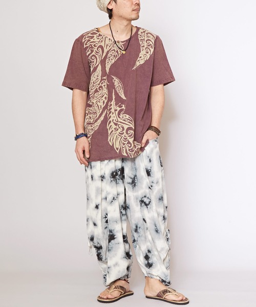 チャイハネ(チャイハネ)の「【チャイハネ】タビタイMEN'Sサルエルパンツ(その他パンツ・メンズ・グリーン/レッド/ホワイト・FREE)」の7枚目の写真
