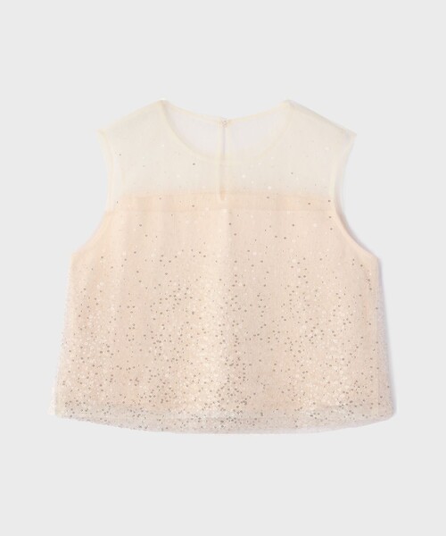 GRACE CONTINENTAL(グレースコンチネンタル)の「ビーズ刺繍トップ(Tシャツ/カットソー・レディース・ベージュ/ブラック・36)」の10枚目の写真