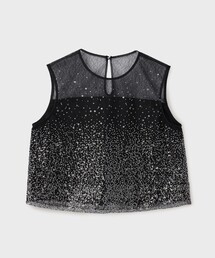 GRACE CONTINENTAL（グレースコンチネンタル）の「ビーズ刺繍トップ（Tシャツ/カットソー）」