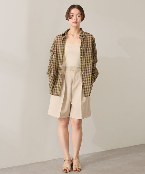 AMERICAN HOLIC（アメリカンホリック）の「ラメニットタンクトップ（タンクトップ・レディース・サックスブルー/ブラック/ブラウン/ライトベージュ・L/M）」の22枚目の写真