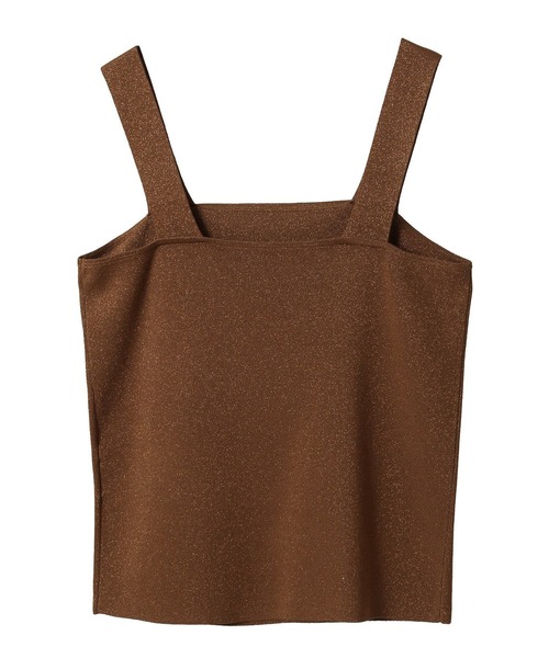 AMERICAN HOLIC（アメリカンホリック）の「ラメニットタンクトップ（タンクトップ・レディース・サックスブルー/ブラック/ブラウン/ライトベージュ・L/M）」の6枚目の写真