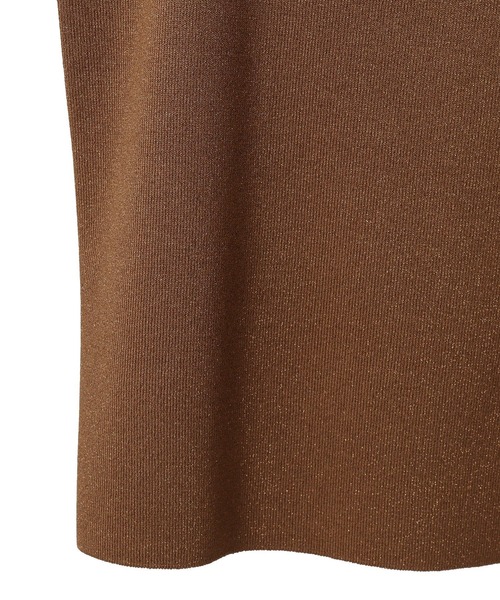 AMERICAN HOLIC（アメリカンホリック）の「ラメニットタンクトップ（タンクトップ・レディース・サックスブルー/ブラック/ブラウン/ライトベージュ・L/M）」の9枚目の写真