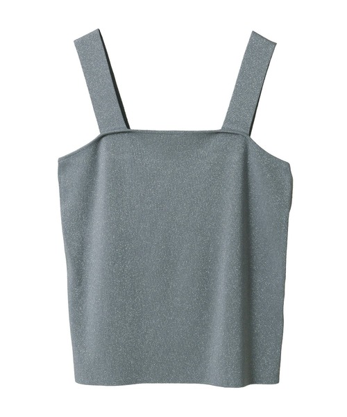 AMERICAN HOLIC（アメリカンホリック）の「ラメニットタンクトップ（タンクトップ・レディース・サックスブルー/ブラック/ブラウン/ライトベージュ・L/M）」の15枚目の写真