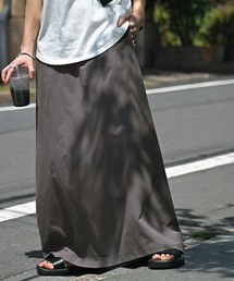 「夏だってロングを着たい」 Aラインスカート < 接触冷感 >