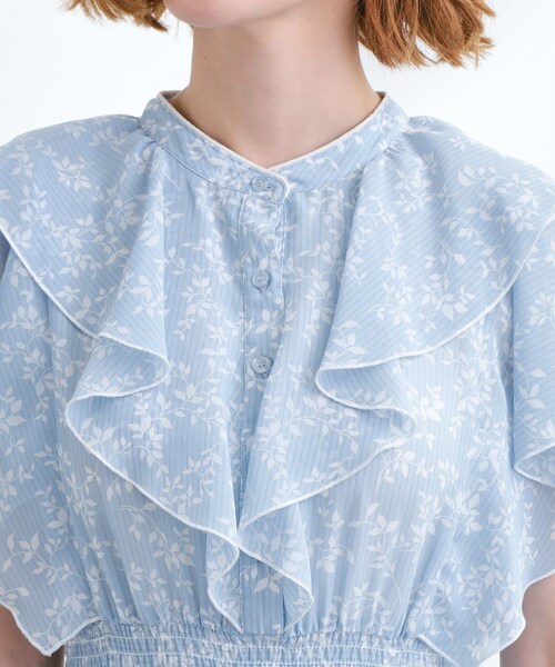 grove（グローブ）の「夏の主役シフォンプリントプリーツワンピース（ワンピース・レディース・ブラック系その他/ブラウン系その他2/サックスブルー系/ブラック系1・02/03/01/04/05）」の16枚目の写真