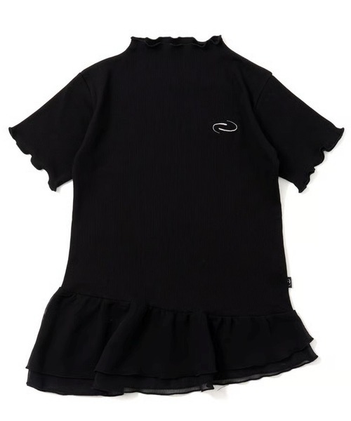 tシャツ スピンロゴフリルトップス レディース セール】スピンロゴフリルトップス（Tシャツ/カットソー