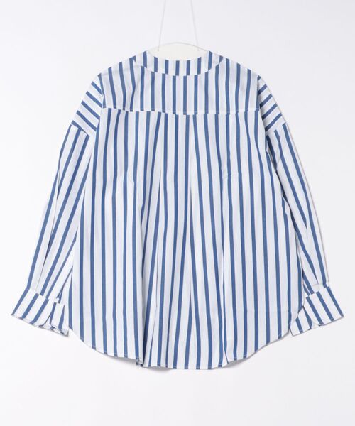PUEBCO（プエブコ）の「COTTON STRIPE SHIRT / V NECK（シャツ/ブラウス・メンズ・グリーン系その他/ブルー系その他/ホワイト系その他・MEDIUM）」の9枚目の写真