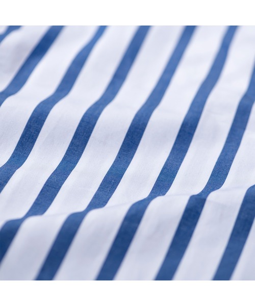 PUEBCO（プエブコ）の「COTTON STRIPE SHIRT / V NECK（シャツ/ブラウス・メンズ・グリーン系その他/ブルー系その他/ホワイト系その他・MEDIUM）」の6枚目の写真