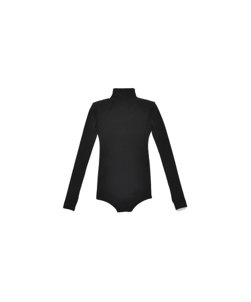 DLESS(ドレス)の「Half zipup bodysuits/ハーフジップロングスリーブボディスーツ(Tシャツ/カットソー・レディース・ブラック・X-SMALL/SMALL)」の8枚目の写真