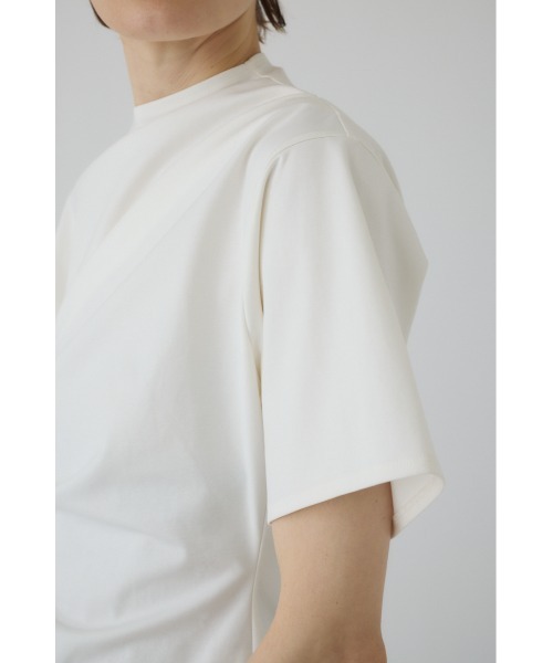 Asymmetry tuck cut tops アシンメトリータックカットトップス