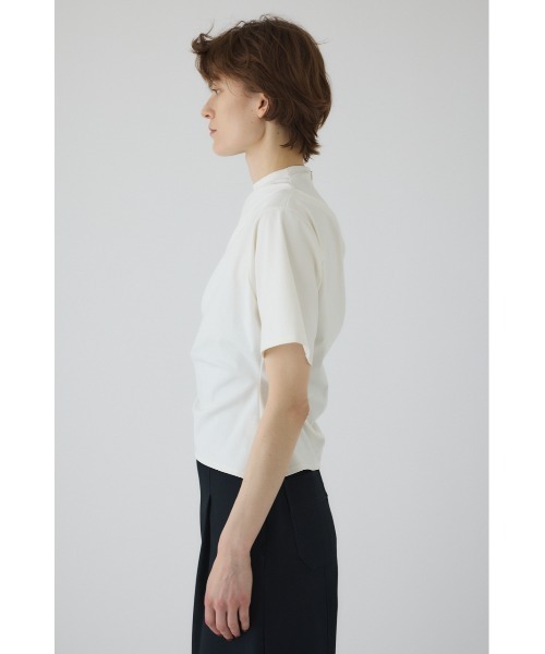Asymmetry tuck cut tops アシンメトリータックカットトップス