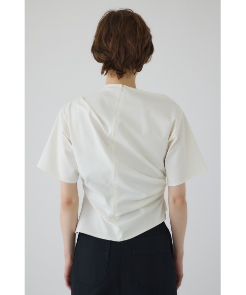 Asymmetry tuck cut tops アシンメトリータックカットトップス