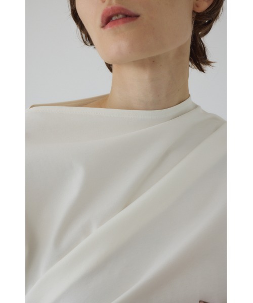トップス RIM.ARK / Asymmetry tuck cut tops RIM.ARK | Asymmetry tuck cut tops (T-SHIRT(SHORT SLEEVE