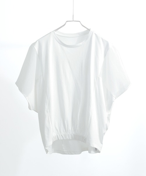 Fashion Letter(ファッションレター)の「オーガンジースリーブ コクーンプルオーバー(Tシャツ/カットソー・レディース・カーキ/グレイッシュベージュ/ブラック/オフホワイト・M)」の20枚目の写真