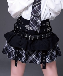 TRAVAS TOKYO トラバストーキョー ロゴ刺繍フリル スカート グレー TRAVAS TOKYO ブラウス シャツ 「TRAVAS TOKYO/トラバス