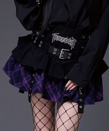 TRAVAS TOKYO トラバストーキョー ロゴ刺繍フリル スカート グレー TRAVAS TOKYO ブラウス シャツ 「TRAVAS TOKYO/トラバス